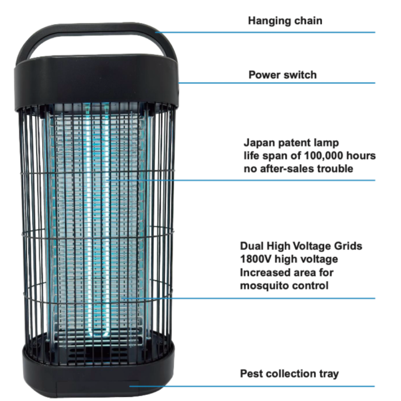 1800V Mosquito Killer Lamp | 100m² Coverage | 100,000-Hour UV Lamp