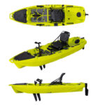 Premium Pedal Kayak with 4 Groove Tracks, Rudder System & Ultra-Stable Design for Anglers