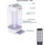 High-Power Mosquito Killer Lamp – IPX4 Waterproof, 200m² Coverage, Electric Shock Net