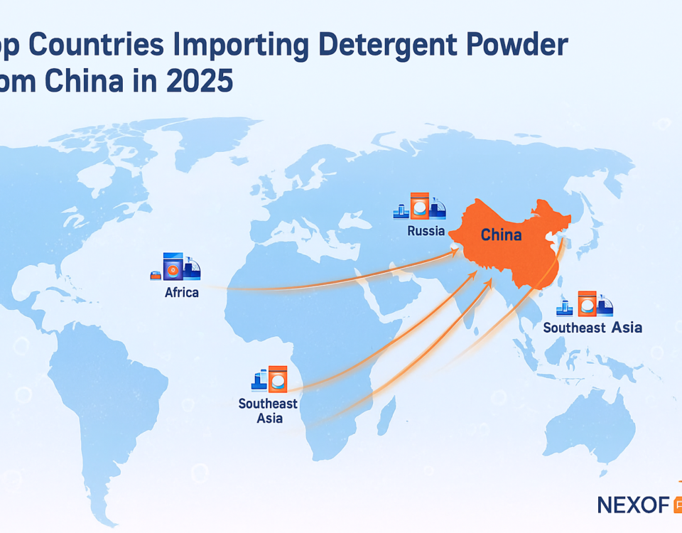 Top Countries Importing Detergent Powder from China in 2025